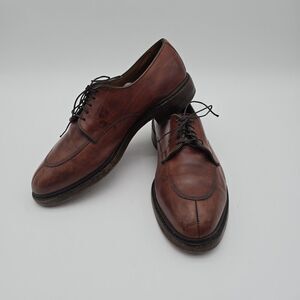 Allen Edmonds Shoes Mens 10 D Brown Walton Split Toe Dress Cognac 99641